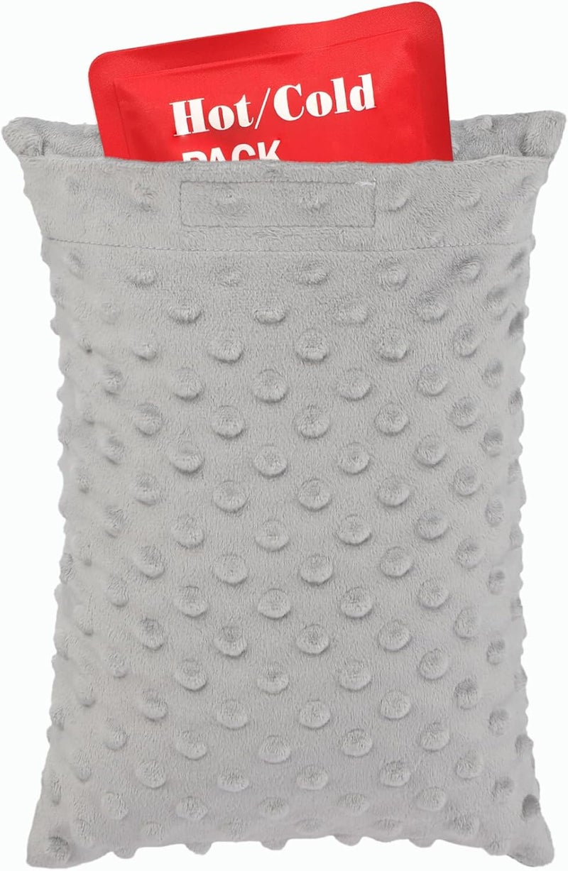 BNRendles Hysterectomy Pillow Pocket Tummy Pillows, Hysterectomy Recovery Gifts, Ice Pack Not Included, Small Portable Abdominal Cushion After Surgery Post C-Section Women Minky Dot Light Gray - Image 1